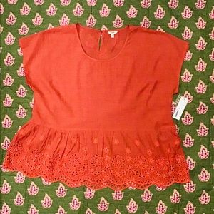 Burnt Orange Short Sleeved Tunic